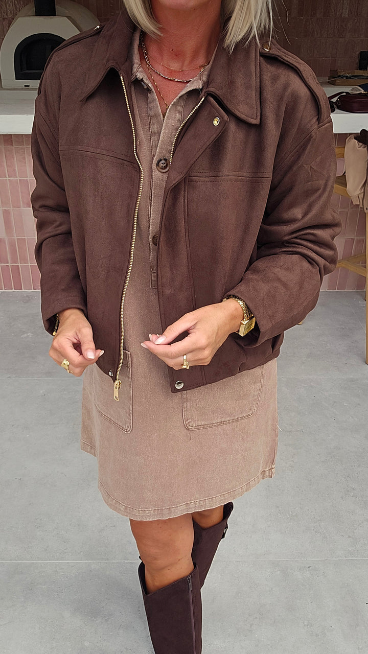MARGAUX jacket chocolat