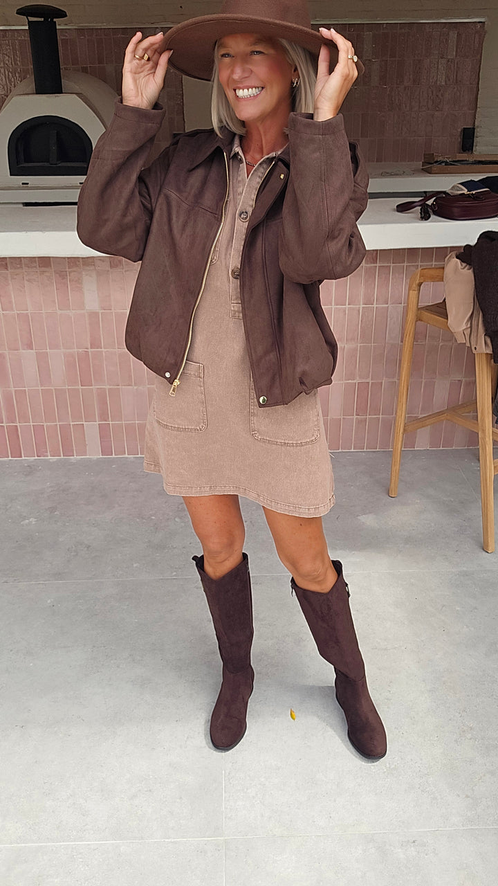 MARGAUX jacket chocolat