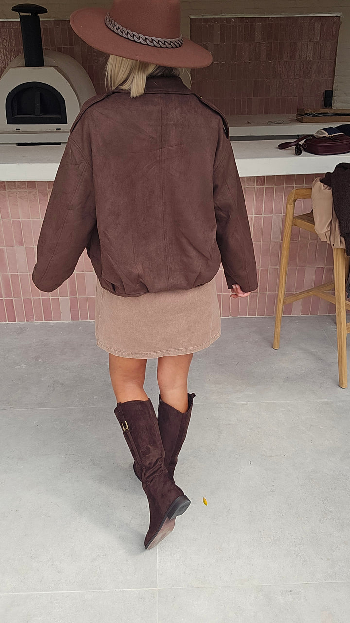 MARGAUX jacket chocolat
