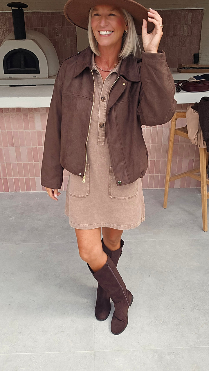 MARGAUX jacket chocolat
