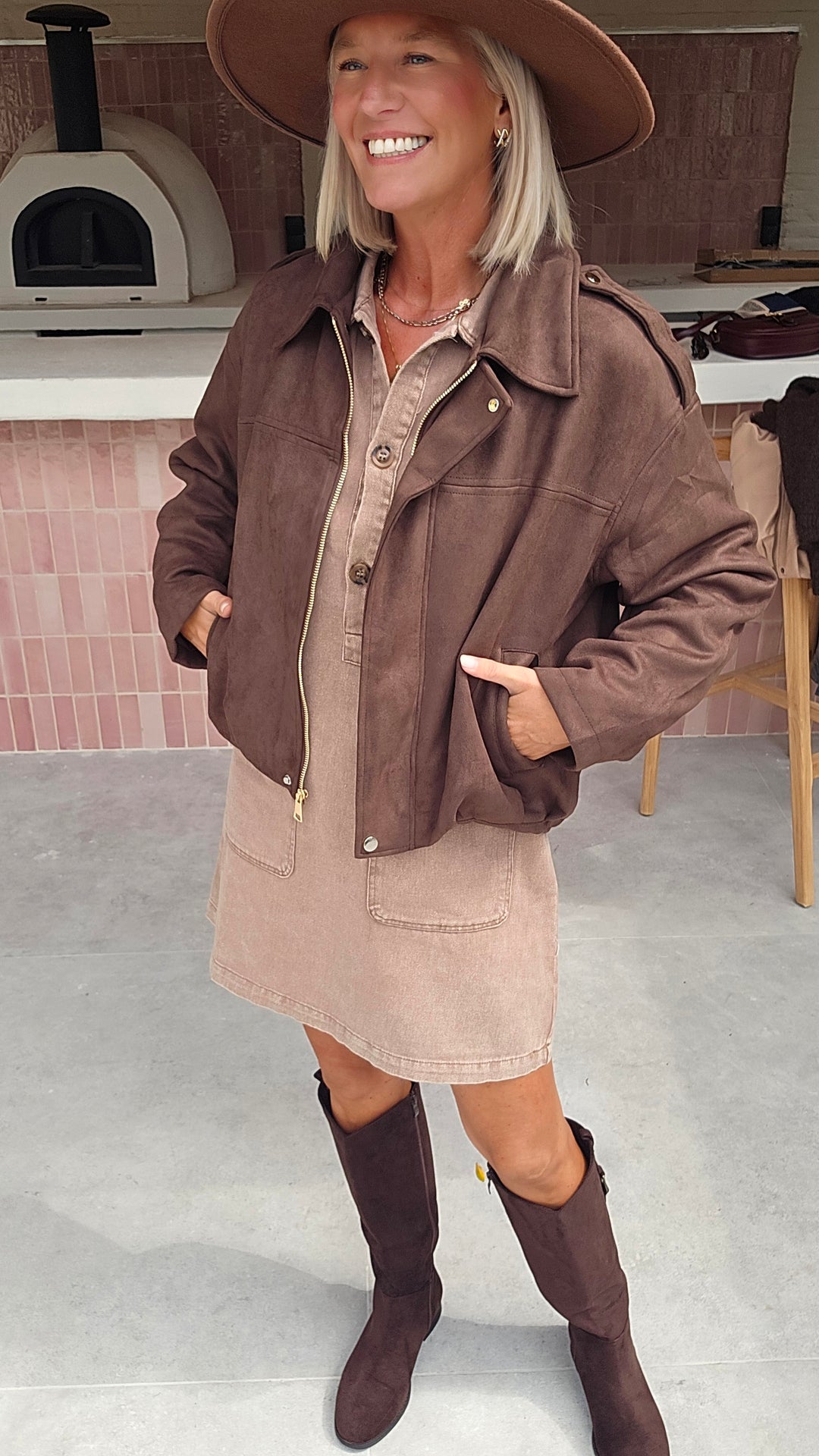 MARGAUX jacket chocolat