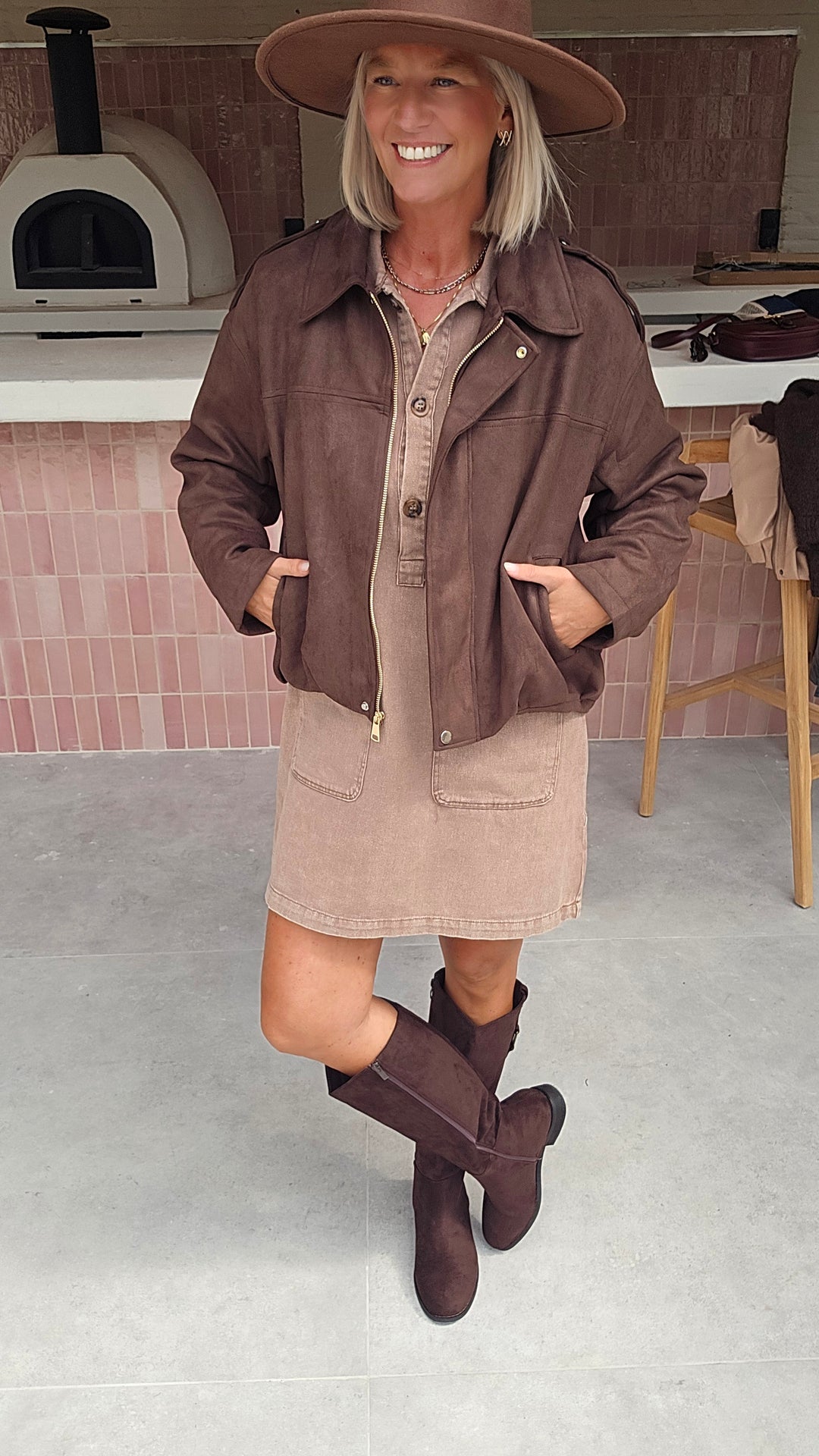 MARGAUX jacket chocolat