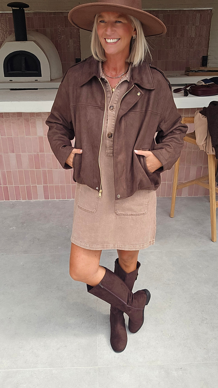 MARGAUX jacket chocolat
