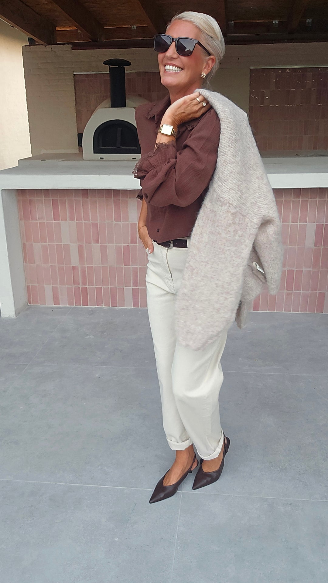 MANON blouse chocolat