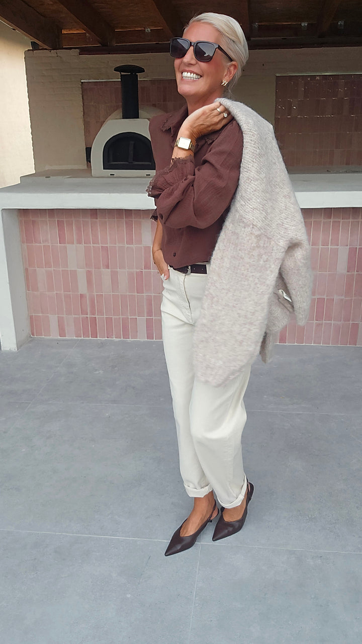 MANON blouse chocolat