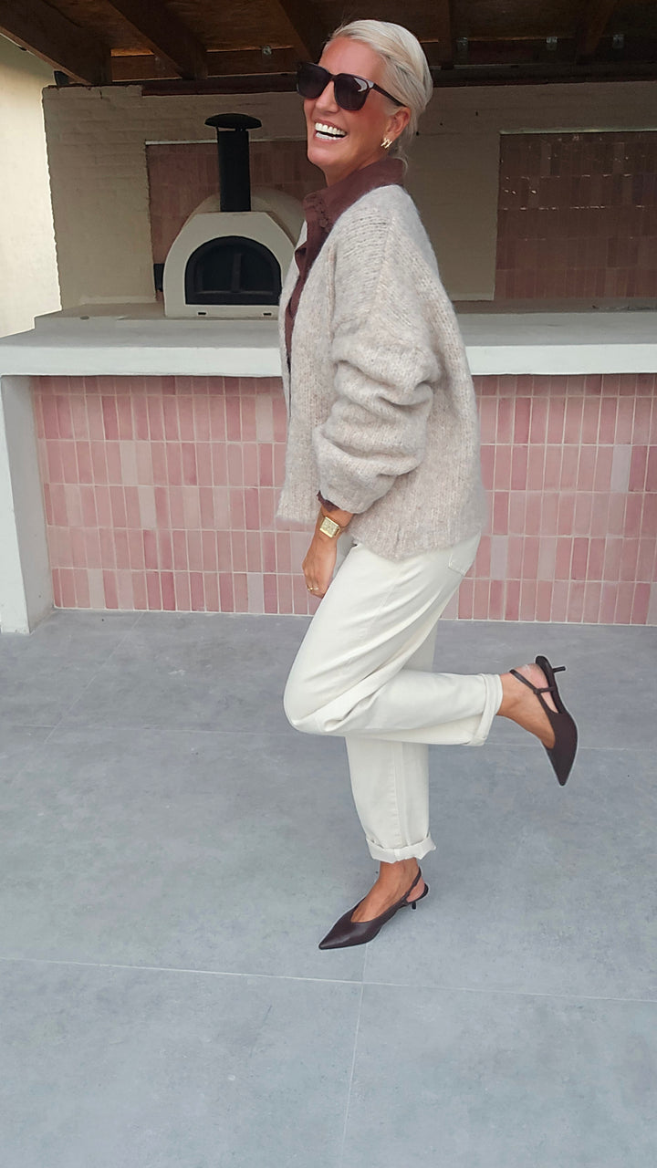 BERTILLE cardigan soft taupe