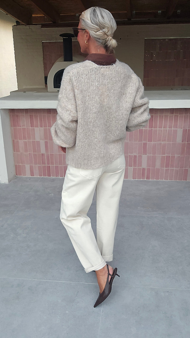 BERTILLE cardigan soft taupe