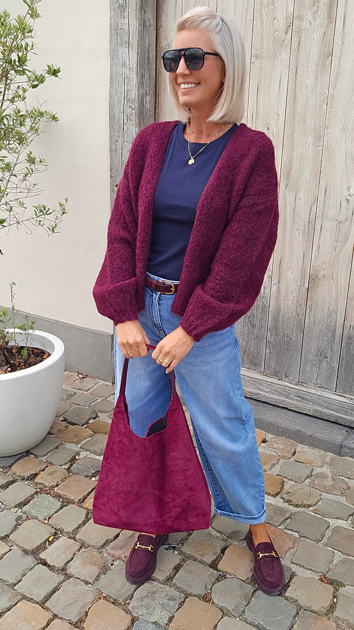 BERTILLE cardigan burgundy
