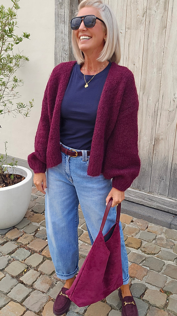 BERTILLE cardigan burgundy