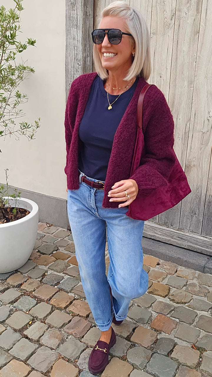 BERTILLE cardigan burgundy