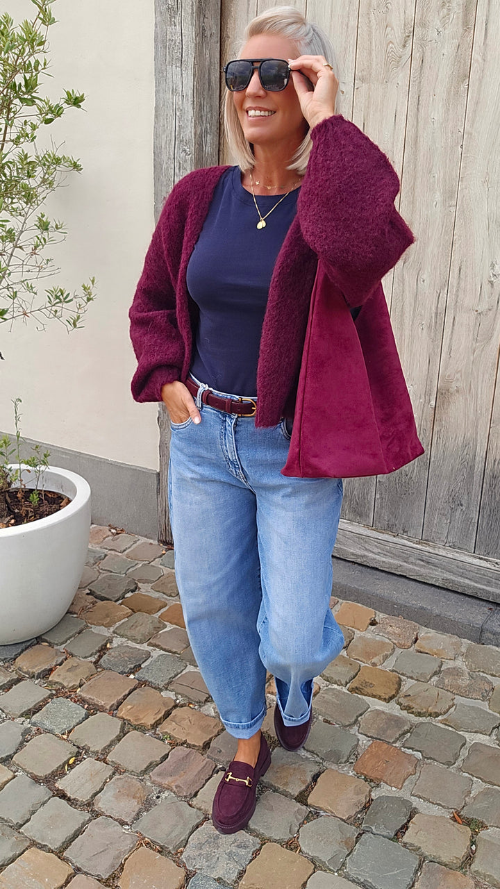 BERTILLE cardigan burgundy