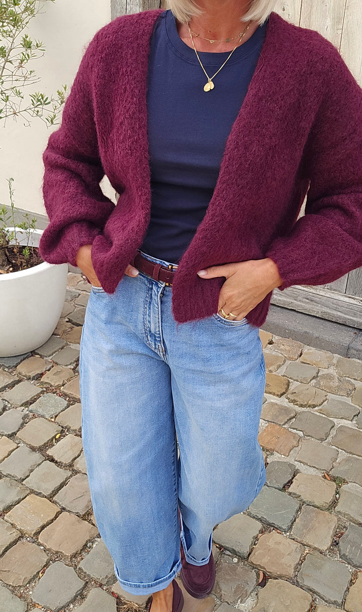BERTILLE cardigan burgundy