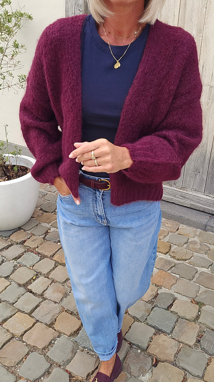 BERTILLE cardigan burgundy