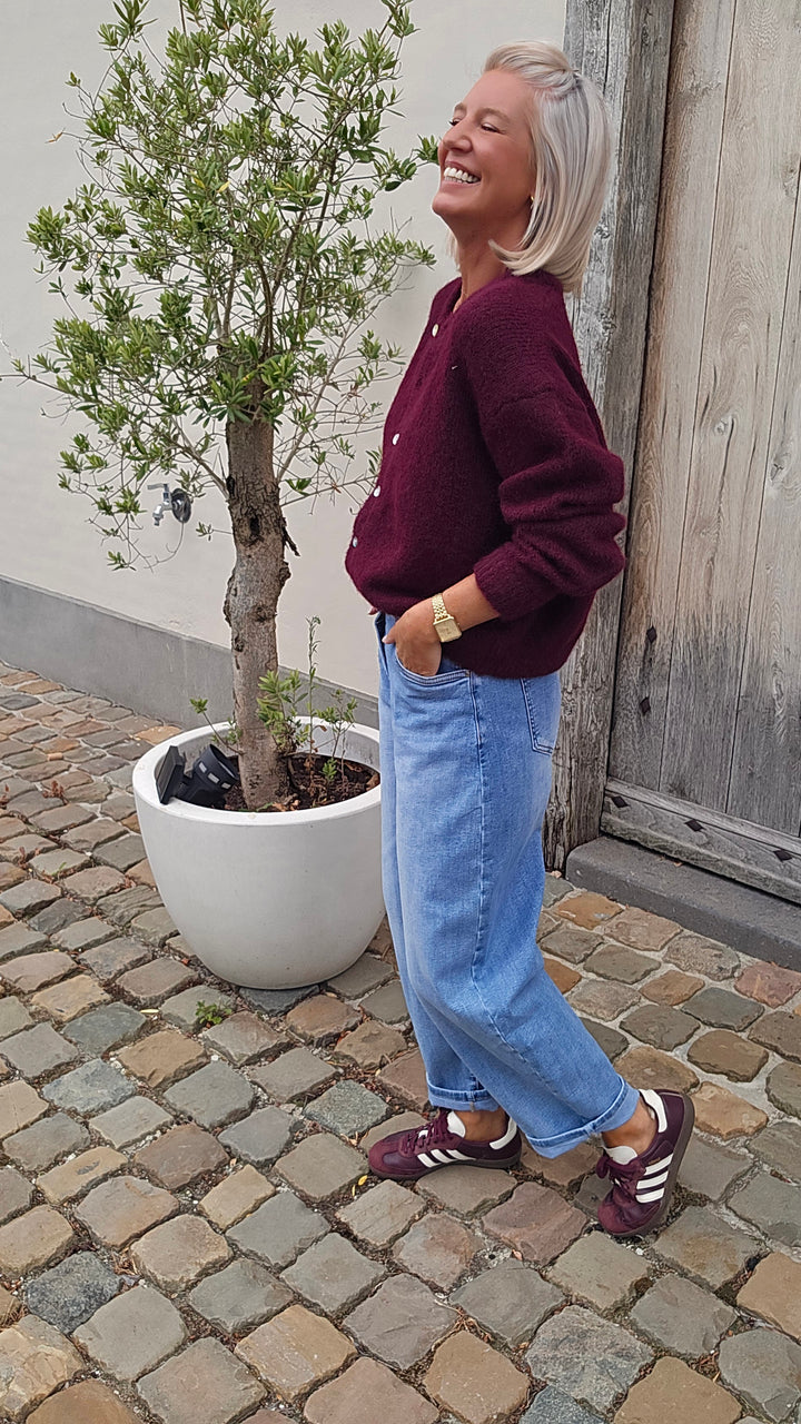 LIESJE cardigan burgundy