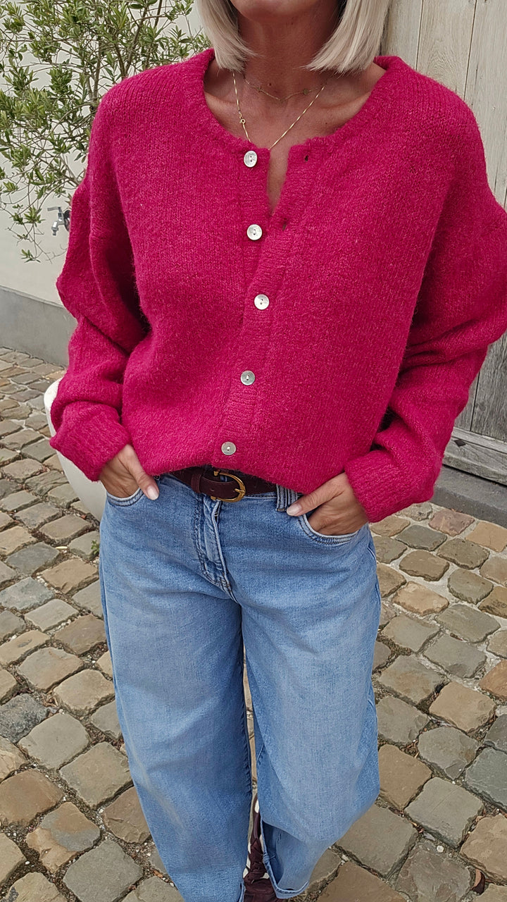 LIESJE cardigan mulberry