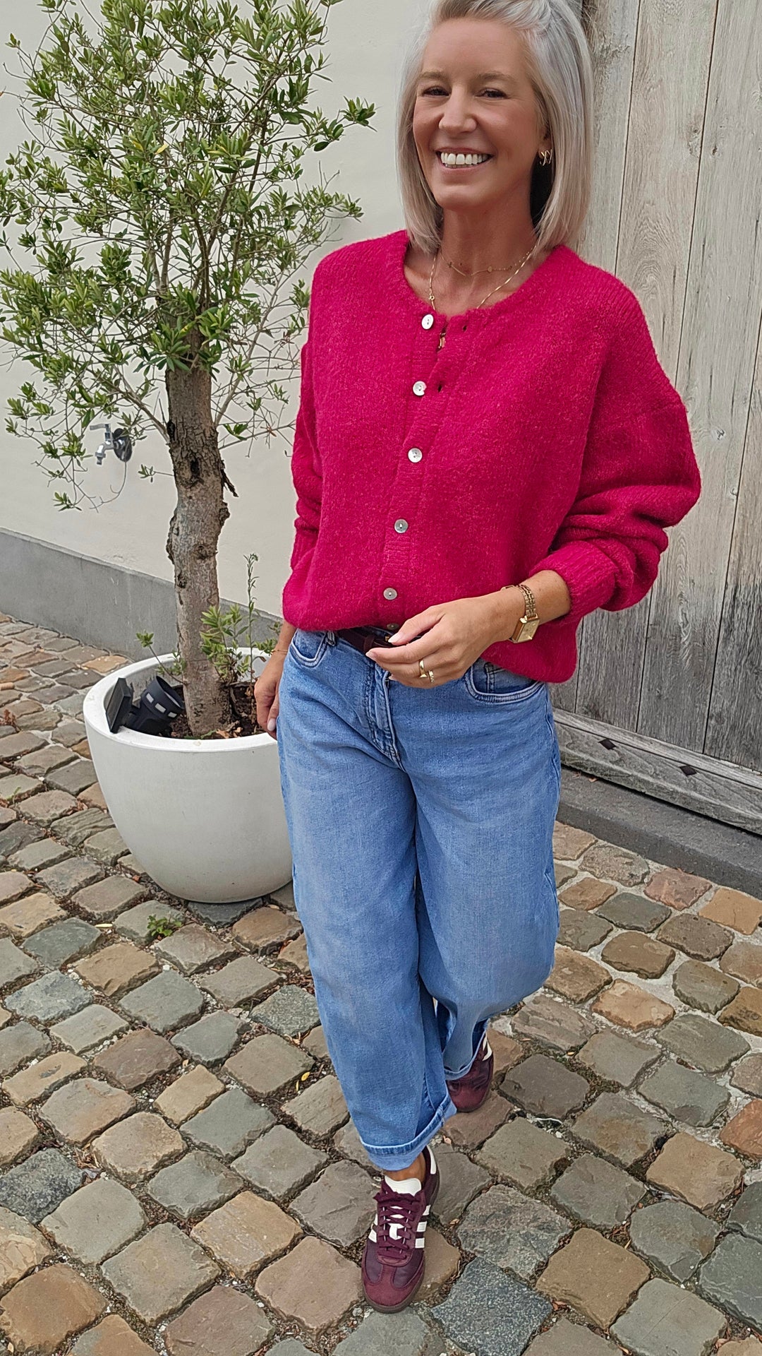 LIESJE cardigan mulberry