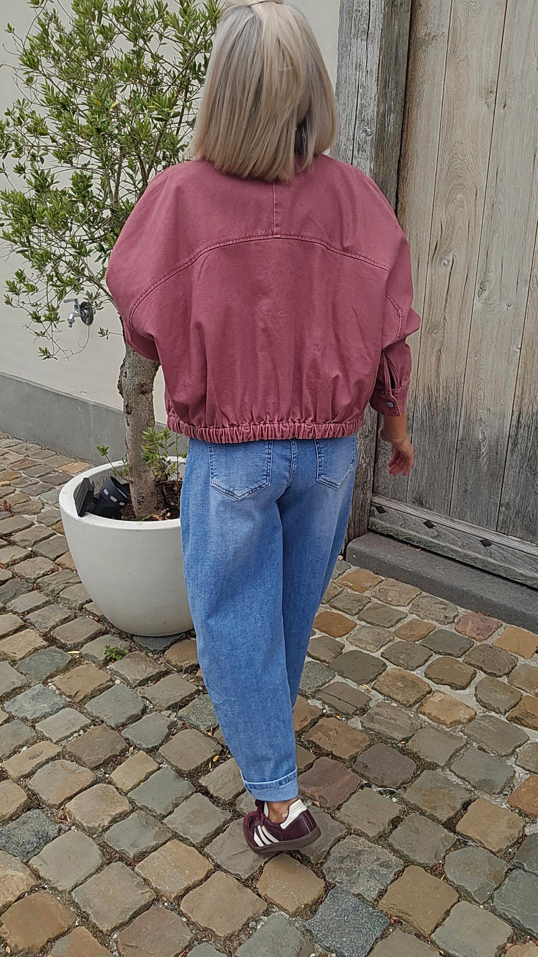APOLLINE jacket plum