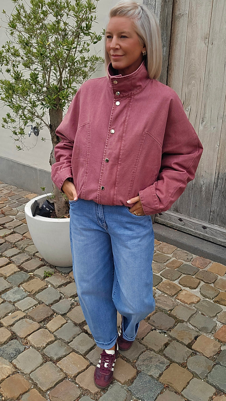 APOLLINE jacket plum