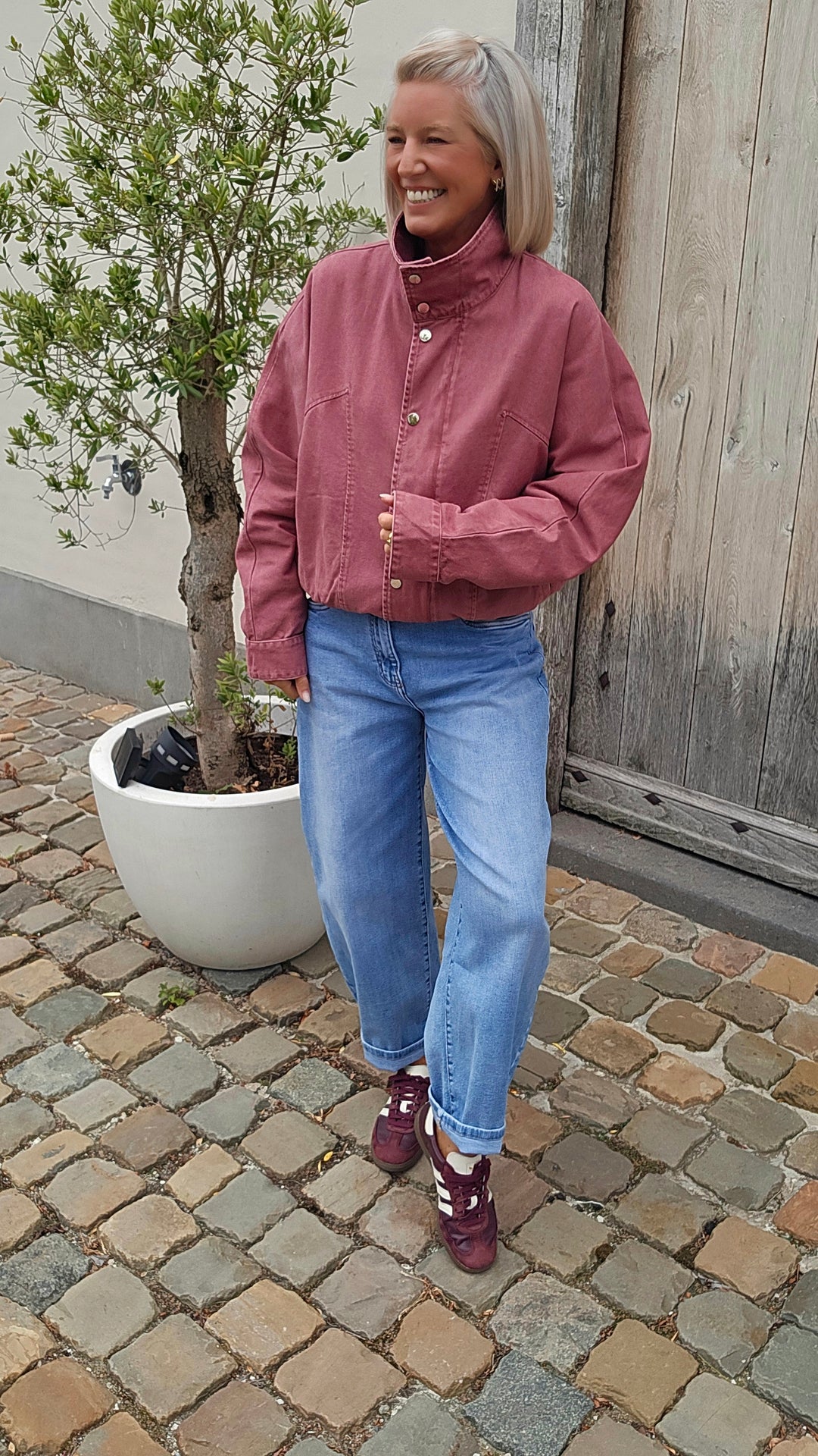 APOLLINE jacket plum