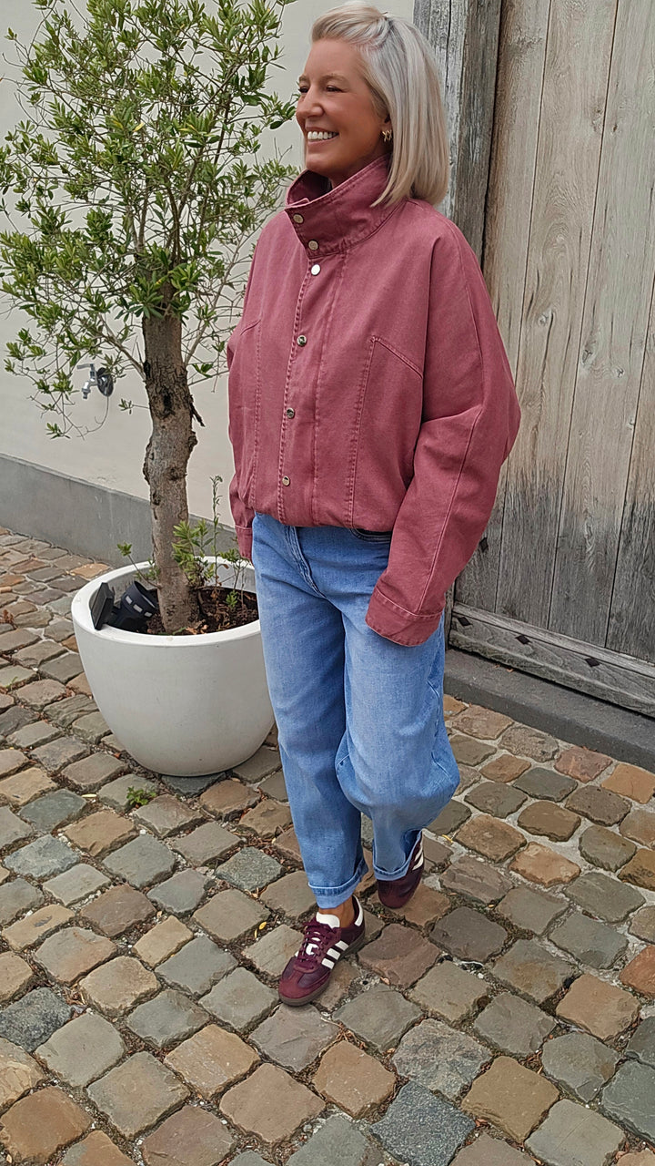 APOLLINE jacket plum