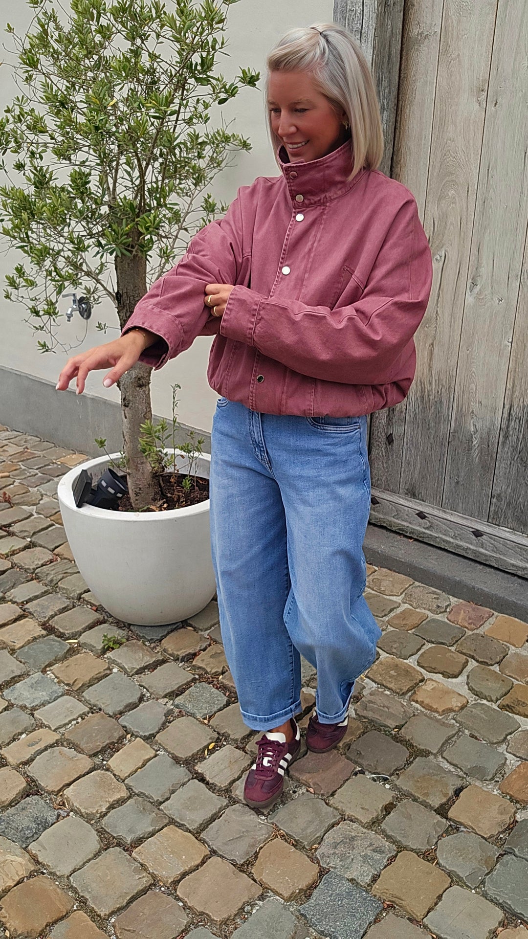 APOLLINE jacket plum