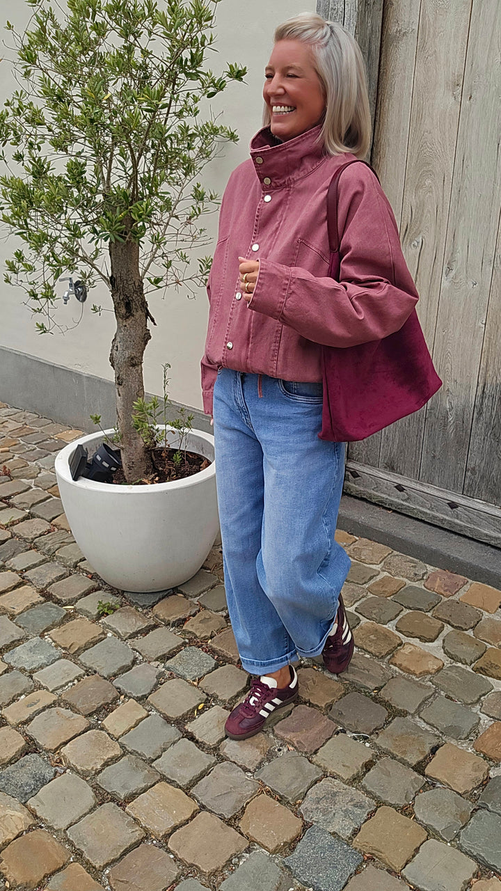 APOLLINE jacket plum
