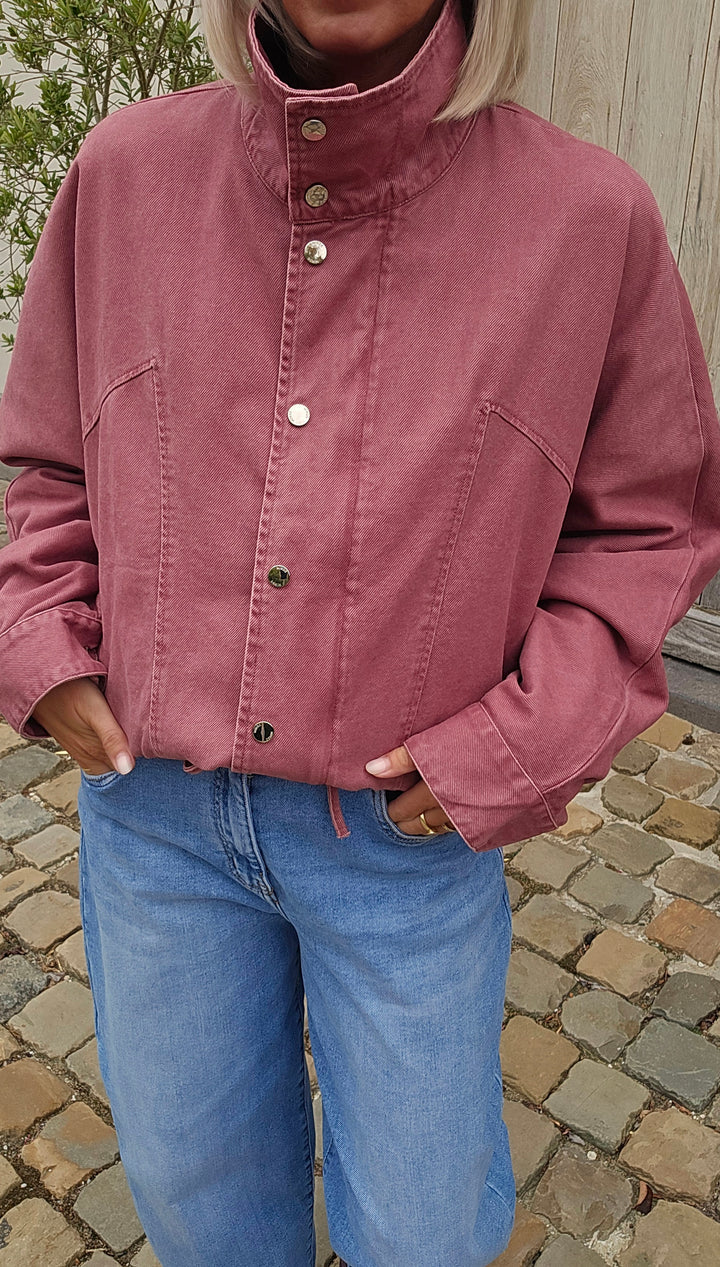 APOLLINE jacket plum