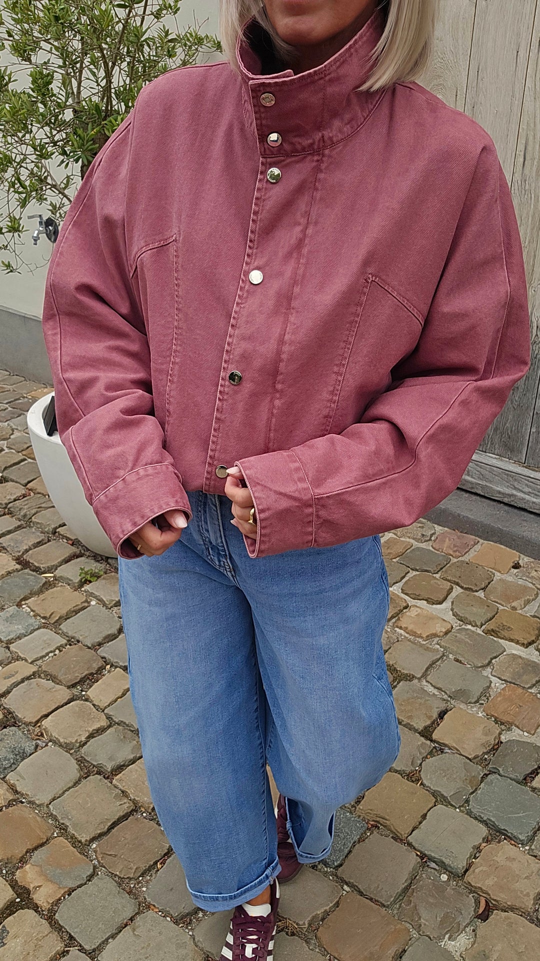 APOLLINE jacket plum
