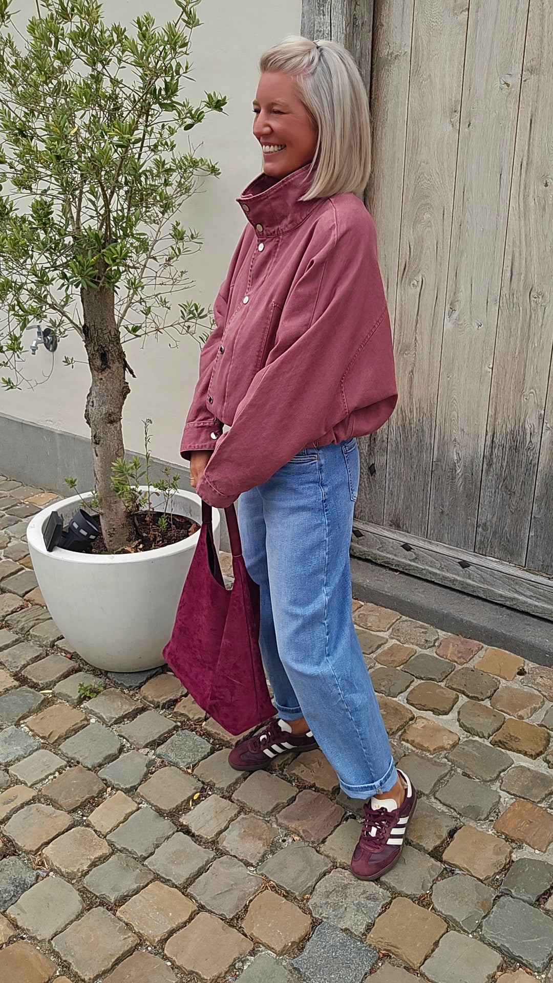 APOLLINE jacket plum