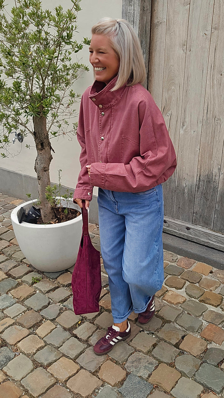 APOLLINE jacket plum