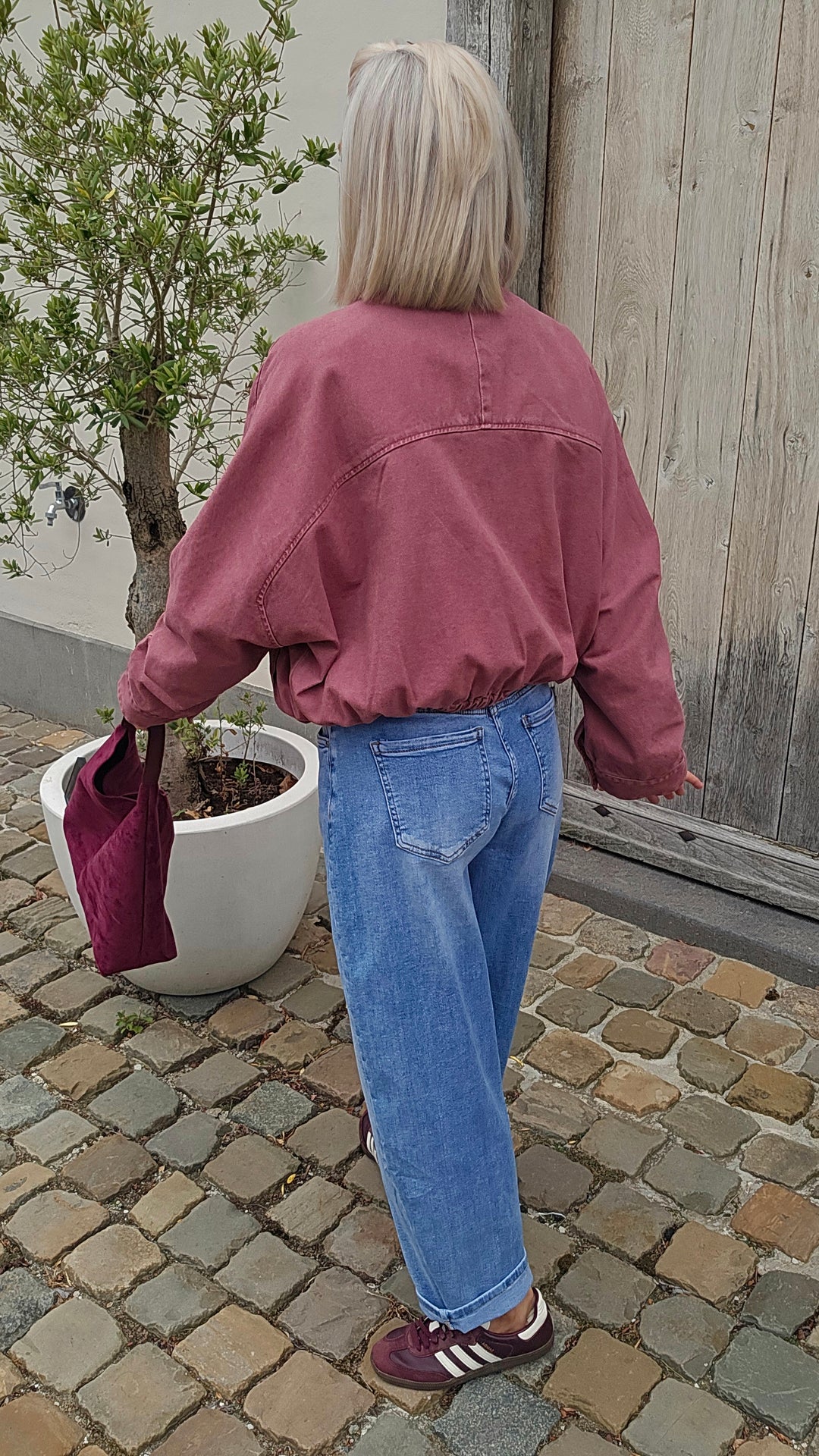 APOLLINE jacket plum