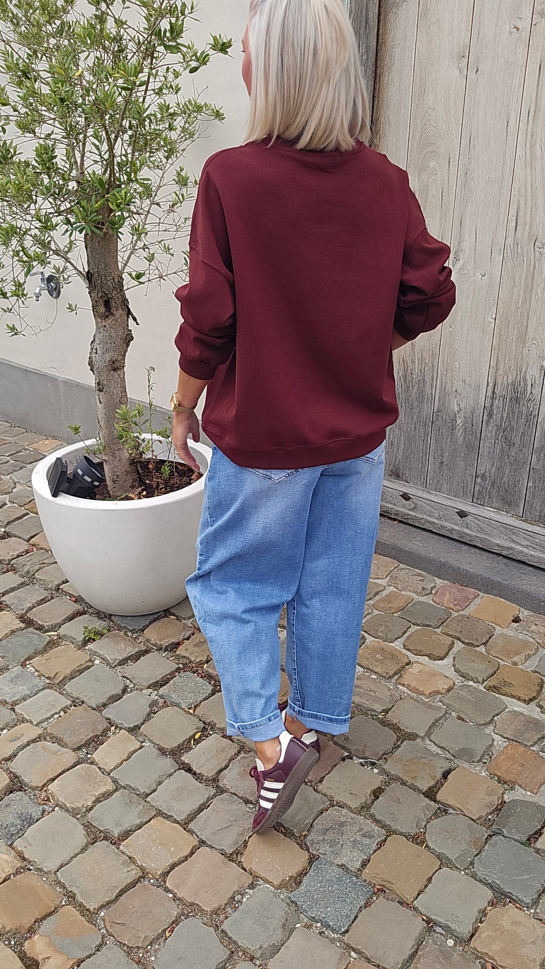 AVERY sweat burgundy