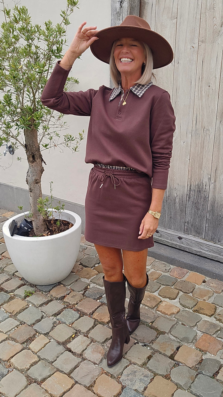 ALIX cotton set chocolat