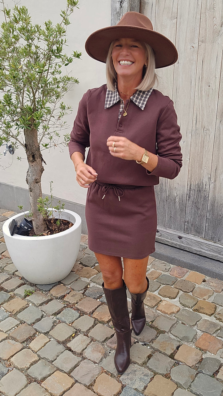 ALIX cotton set chocolat