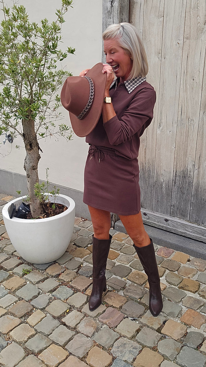 ALIX cotton set chocolat