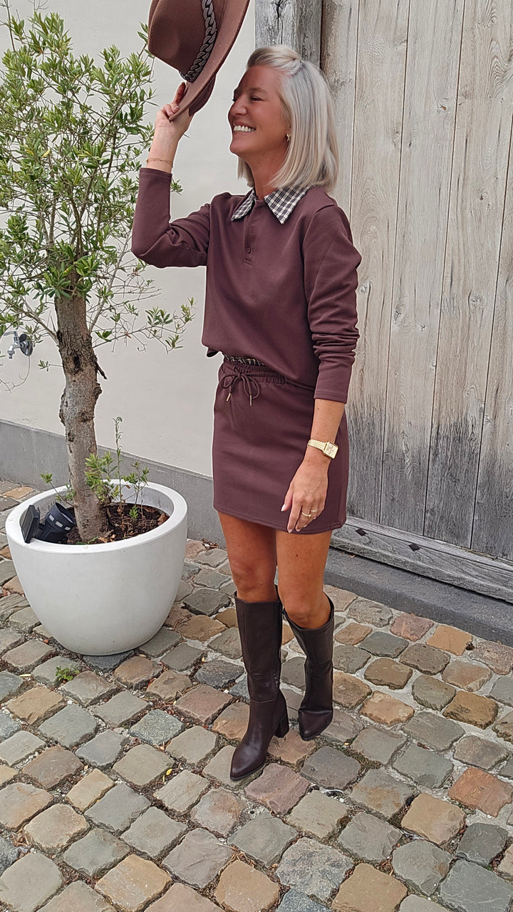ALIX cotton set chocolat