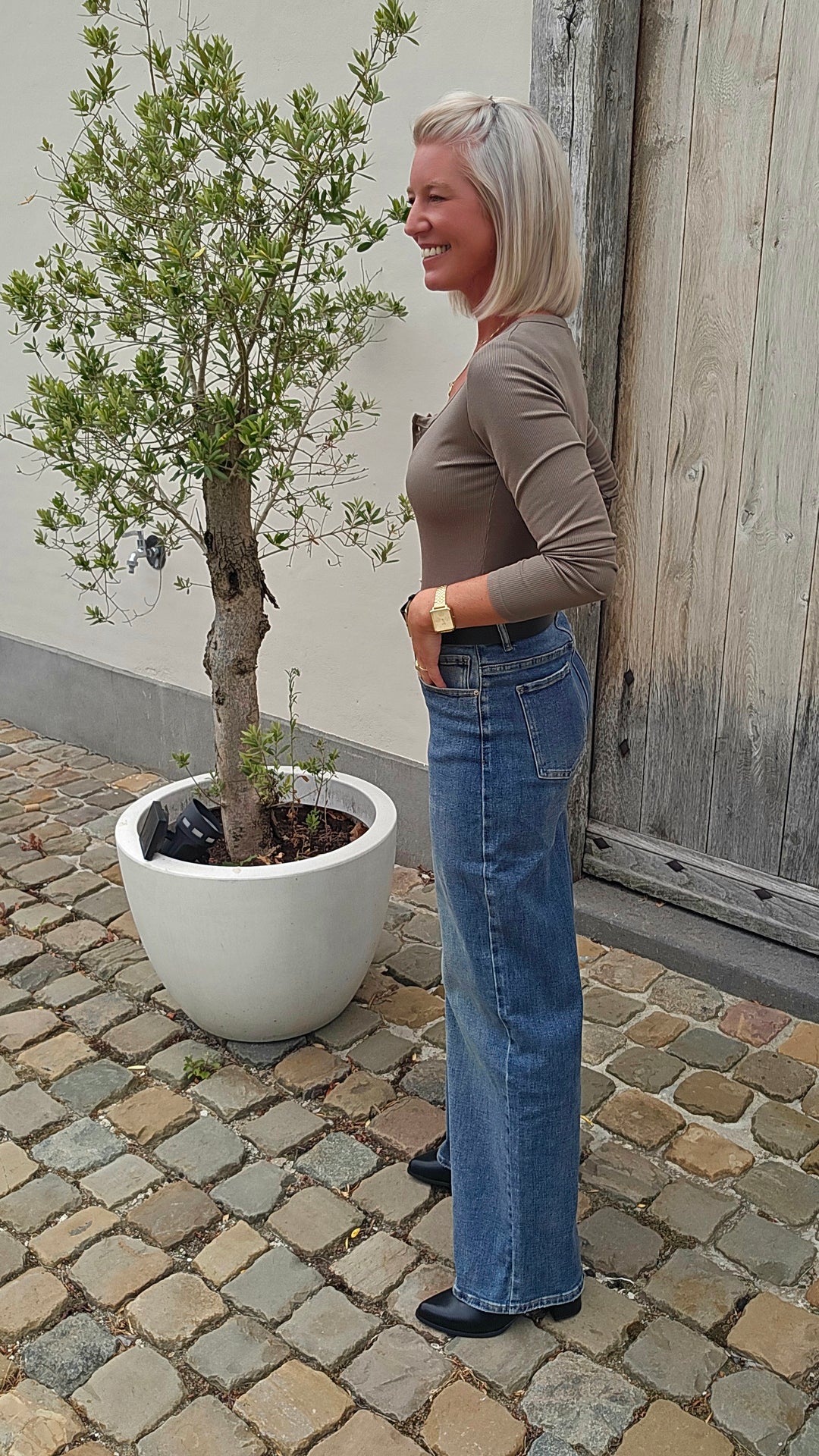 ÉLISE henley longsleeve khaki