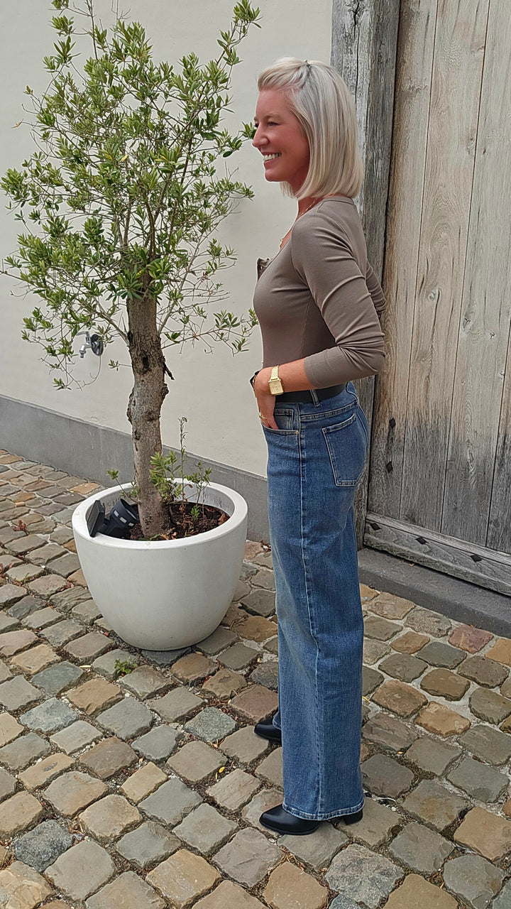 ÉLISE henley longsleeve khaki