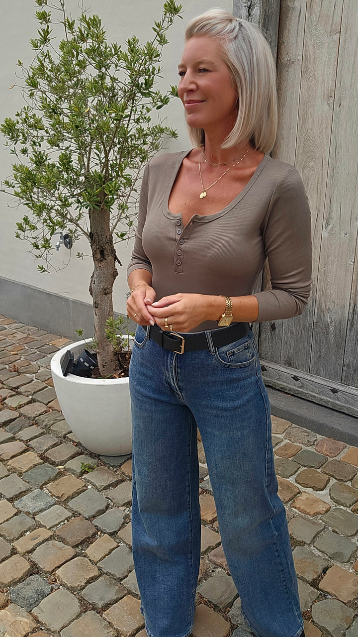 ÉLISE henley longsleeve khaki