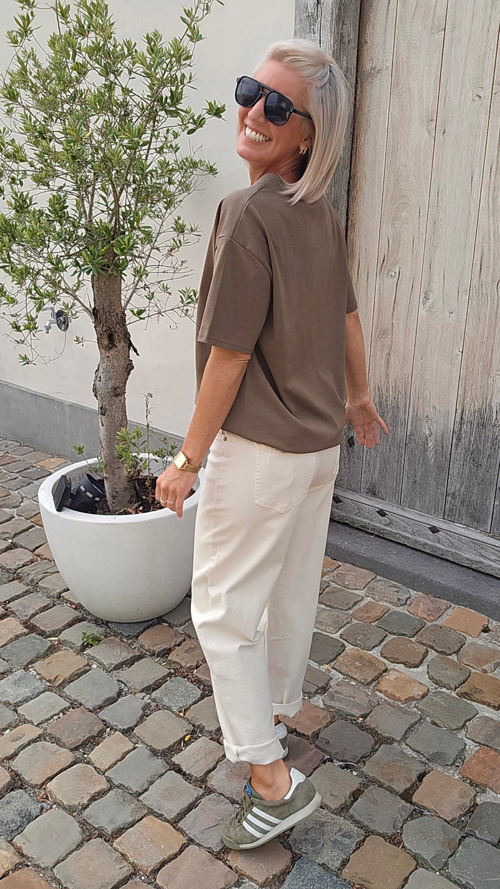 ÉLISE oversized tee khaki