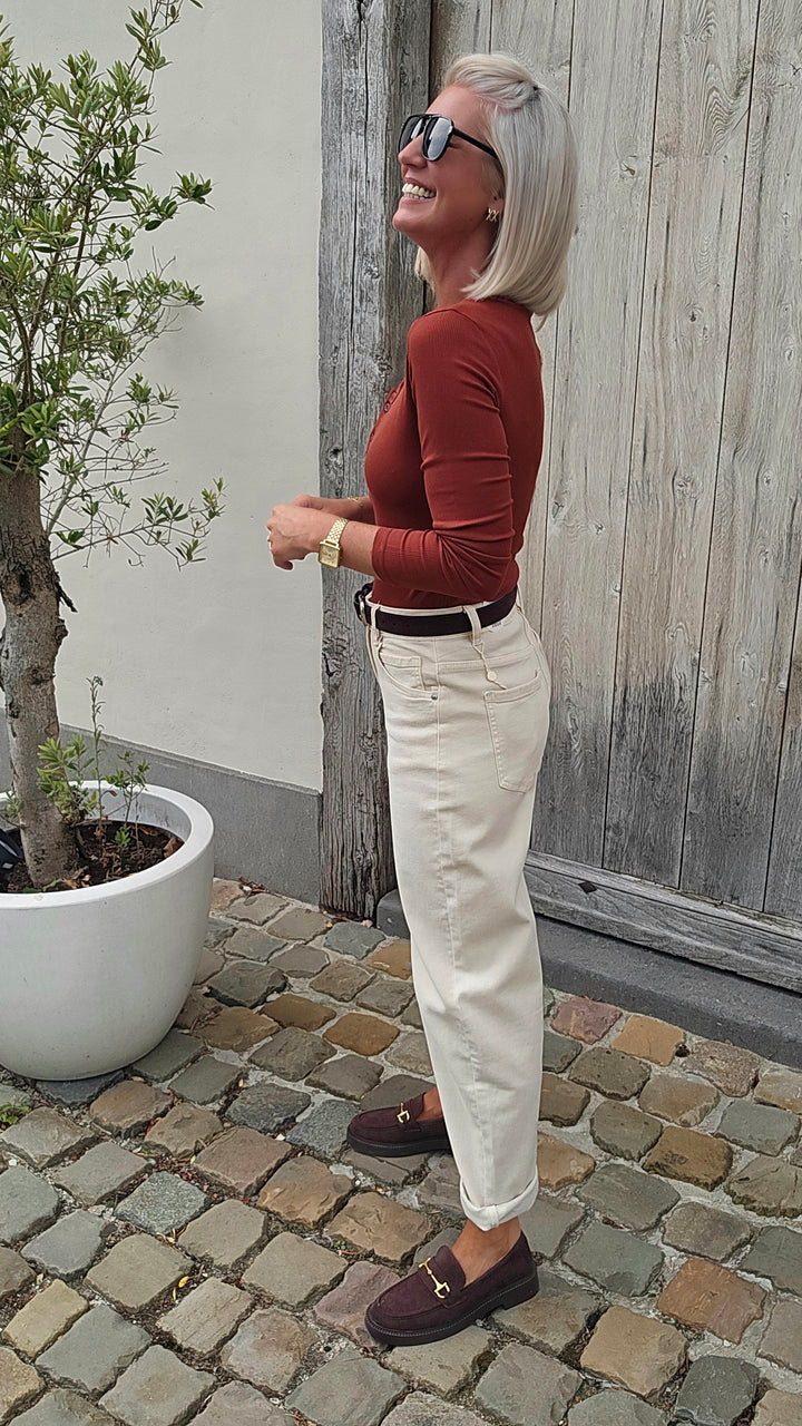ÉLISE henley longsleeve camel
