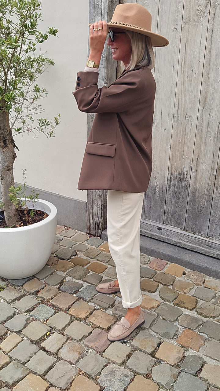 BLANDE blazer coffee