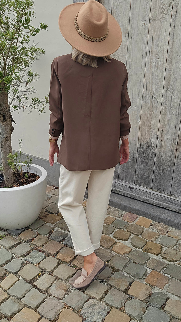 BLANDE blazer coffee