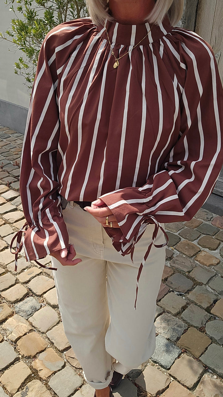 CLÉMENCE blouse chocolat