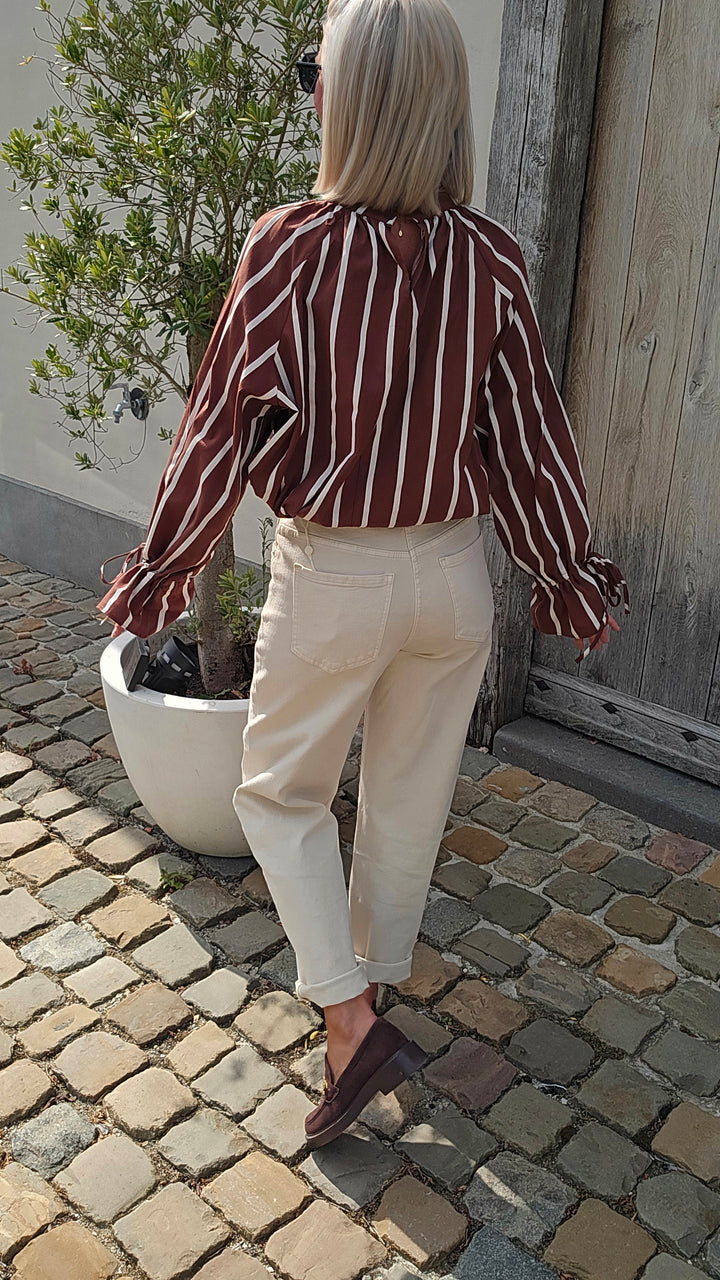 CLÉMENCE blouse chocolat