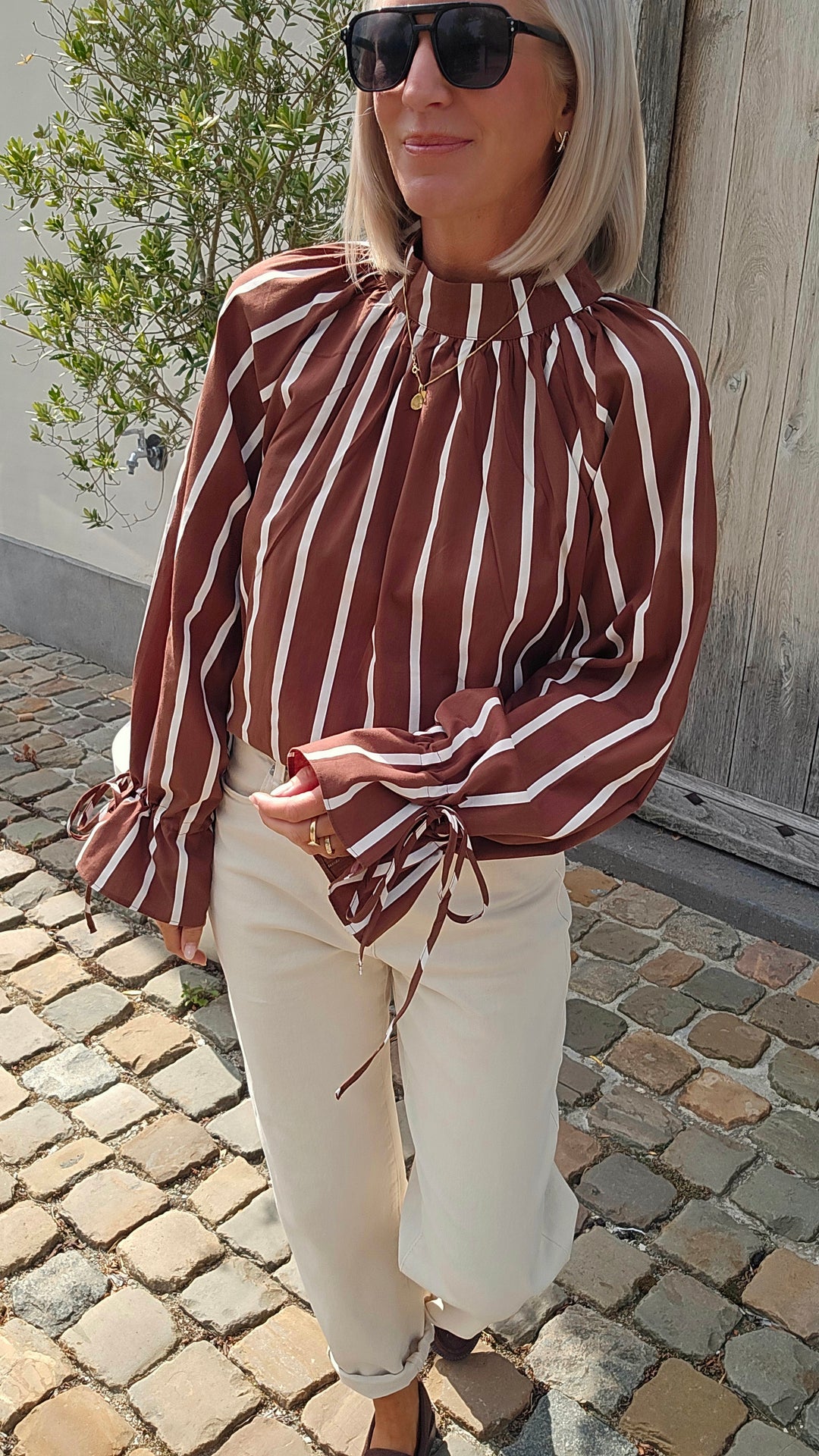 CLÉMENCE blouse chocolat