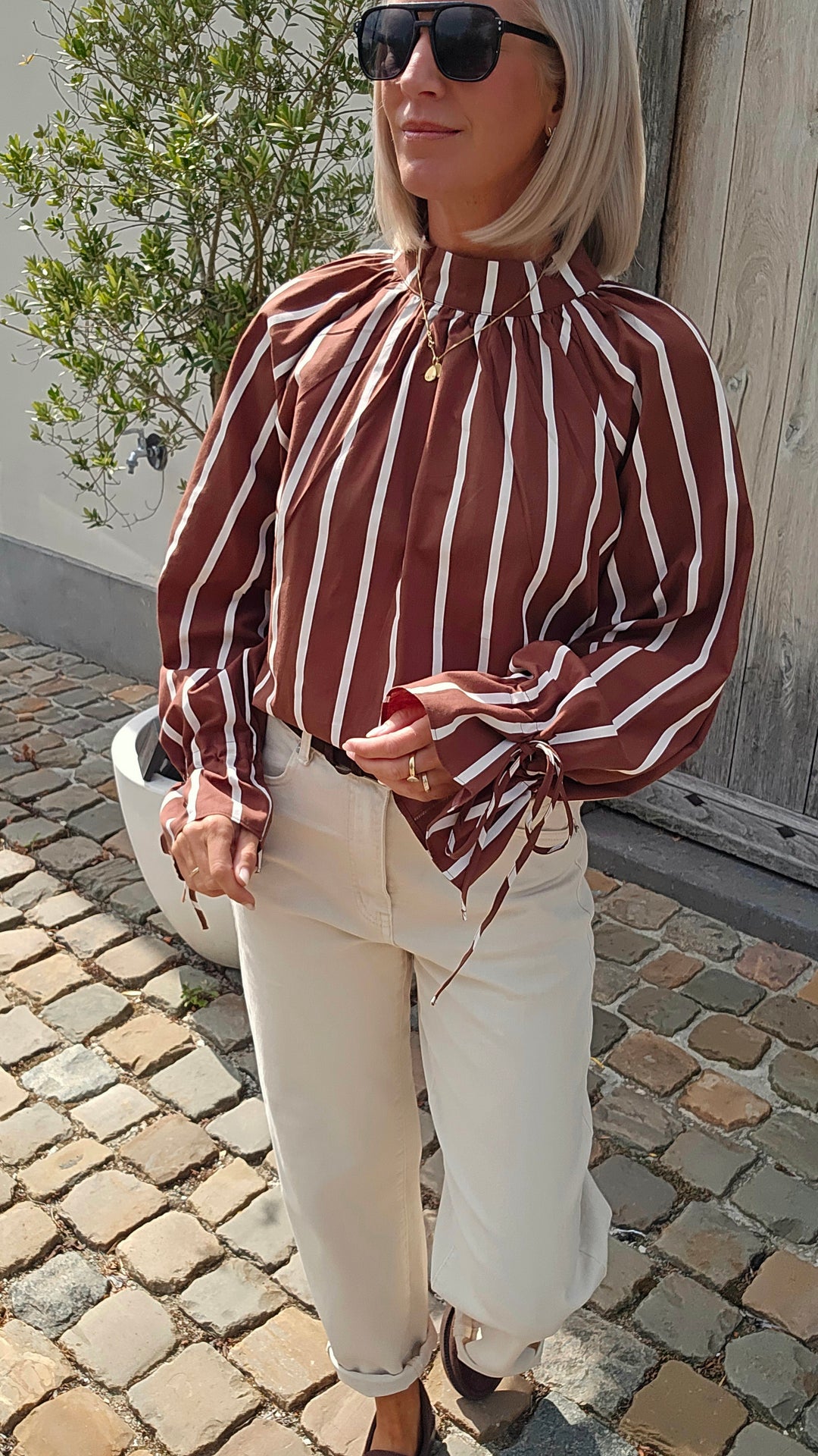CLÉMENCE blouse chocolat