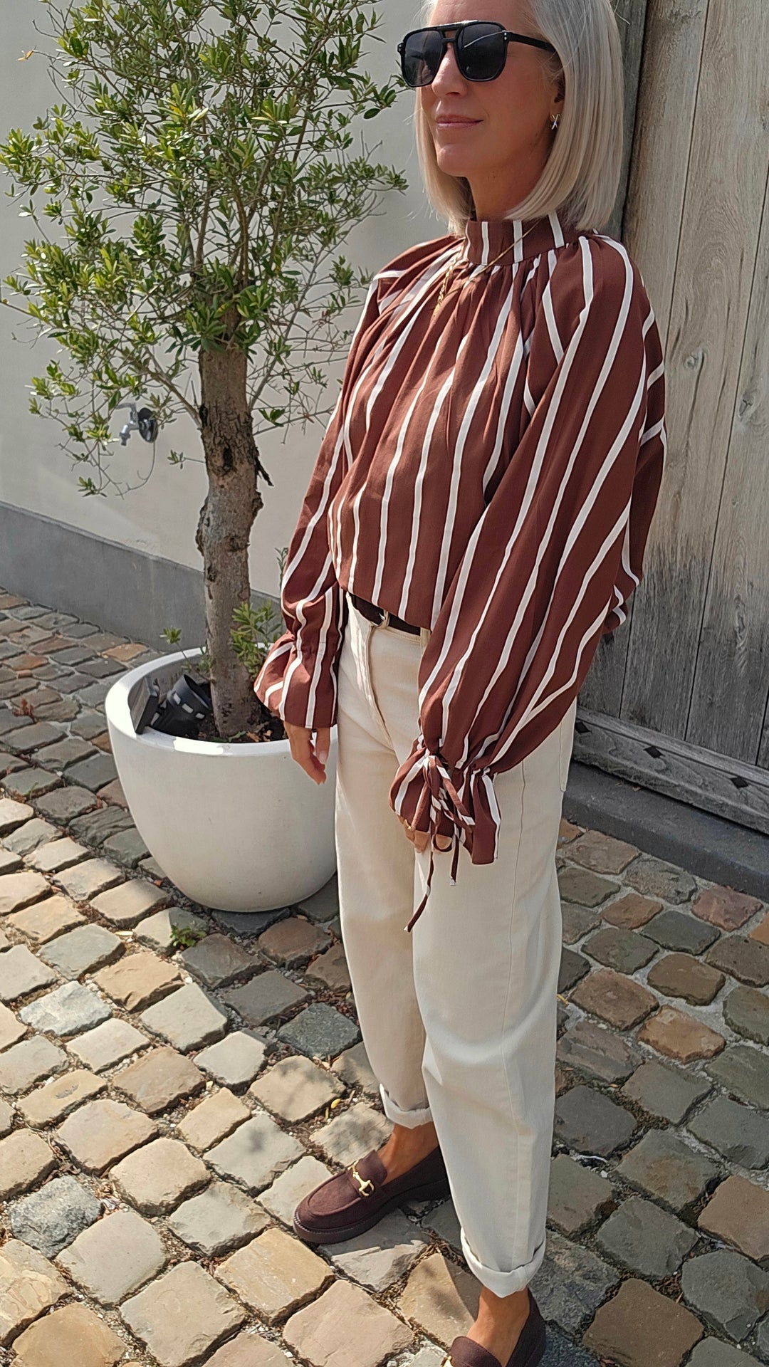 CLÉMENCE blouse chocolat