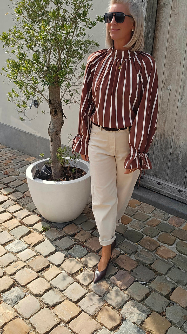 CLÉMENCE blouse chocolat