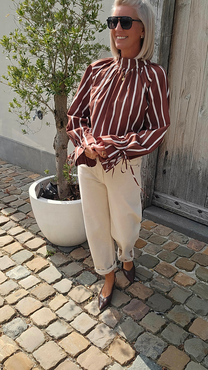 CLÉMENCE blouse chocolat